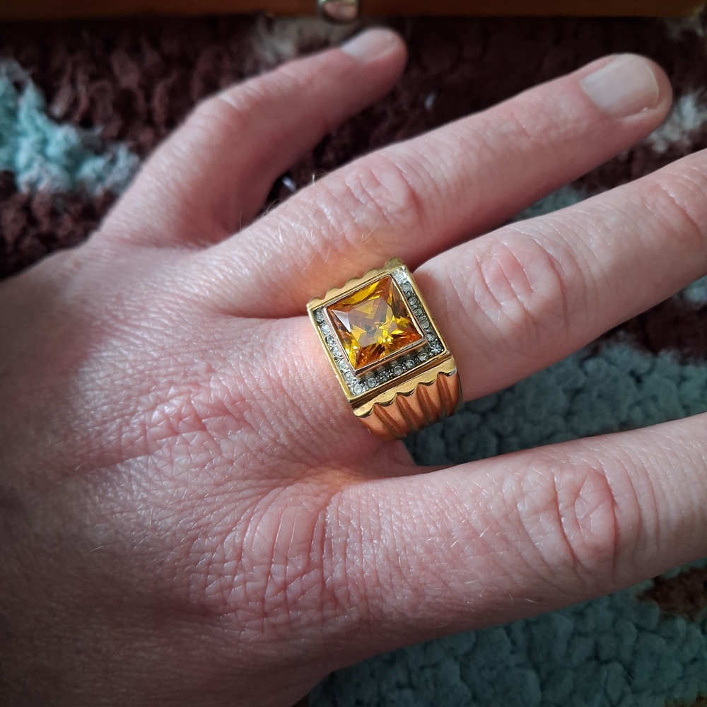 Gold and Silver Men's Ring